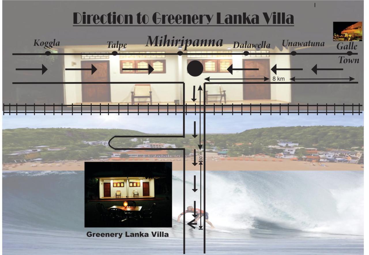 Greenery Lanka Villa Unawatuna Esterno foto
